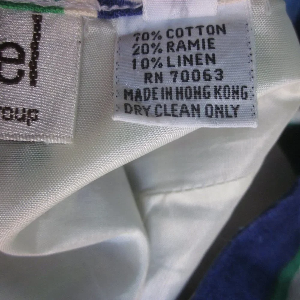 Helene Sidel Vintage 60's Button Up Summer Skirt Size 12 Lined 31